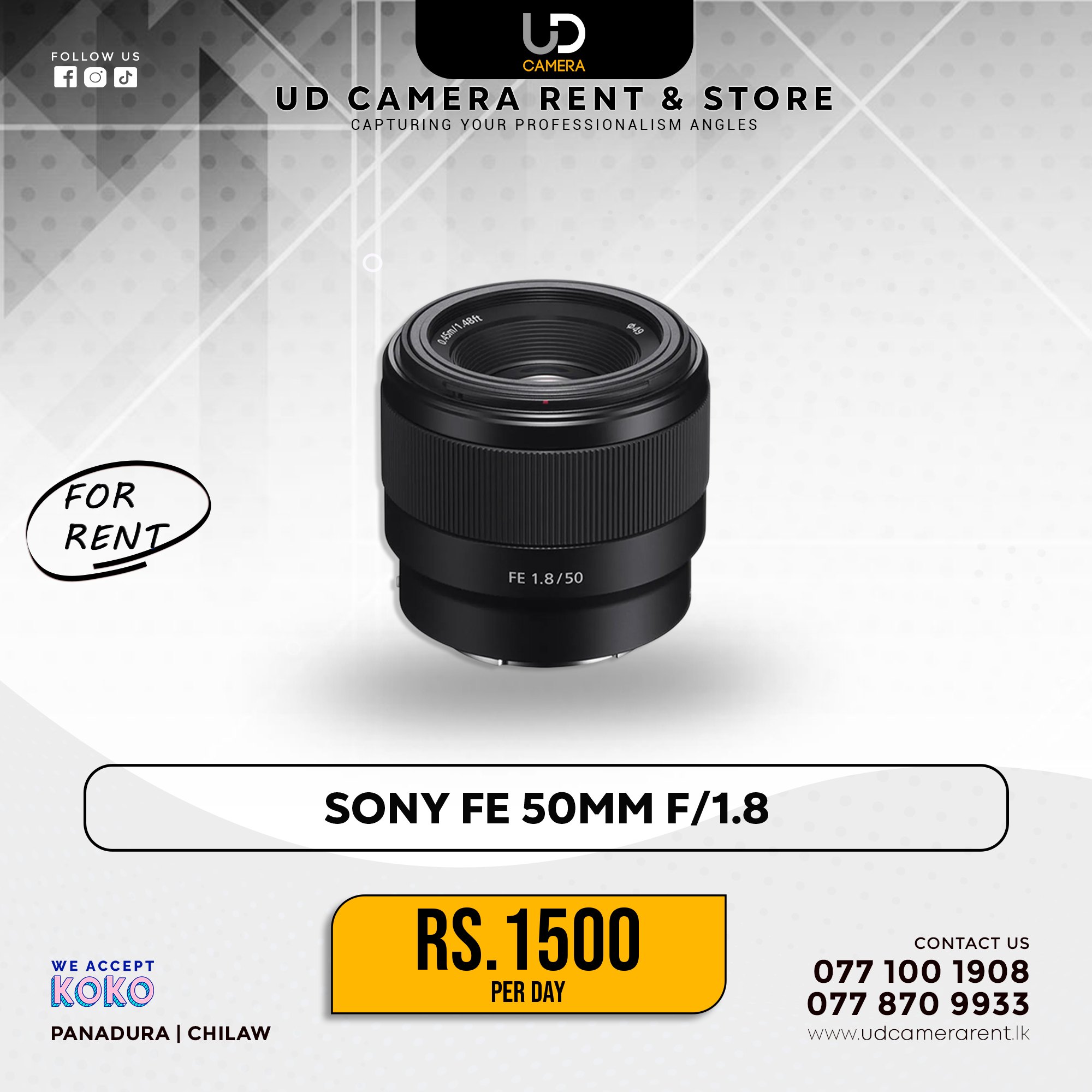 Sony FE 50mm f/1.8 Lens