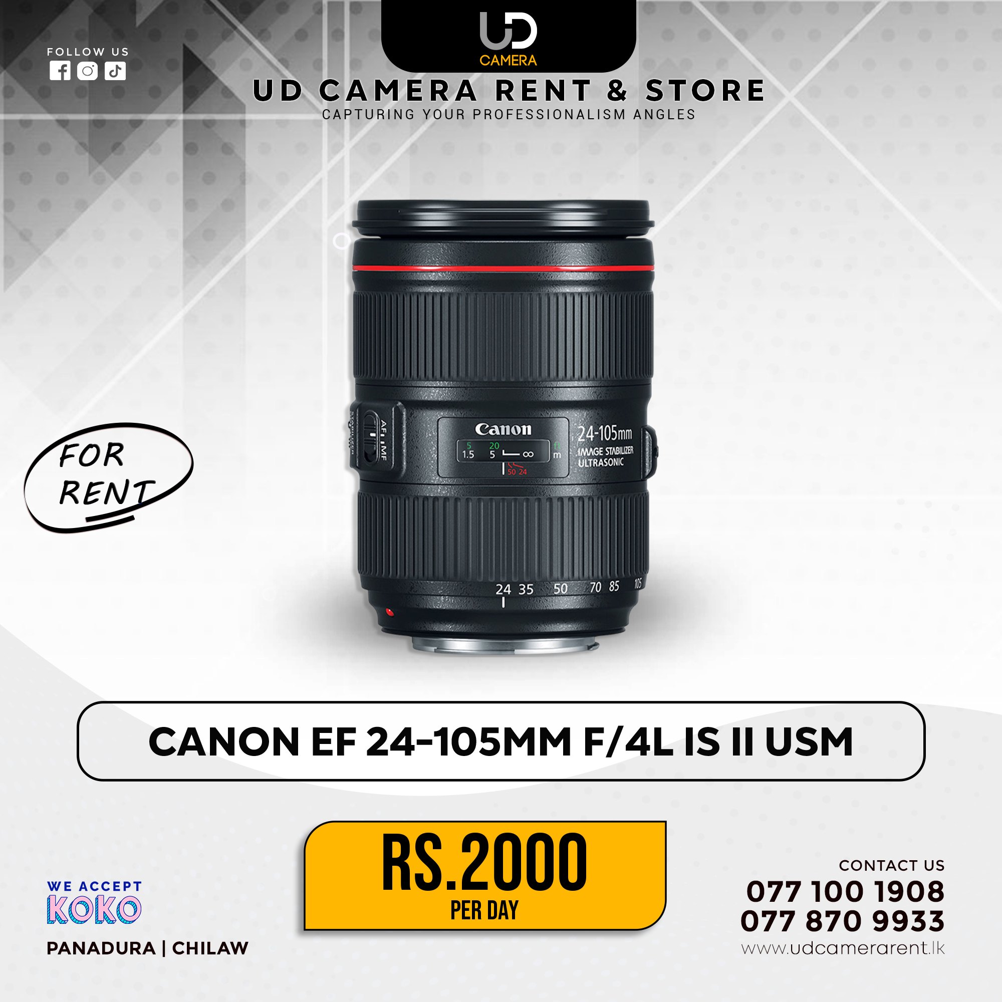 Canon EF 24-105mm f/4L IS II USM Lens